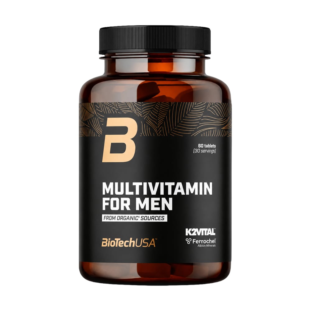 Мультивітаміни для чоловіків BioTechUSA From Organic Sources Multivitamin For Men, 60 таблеток