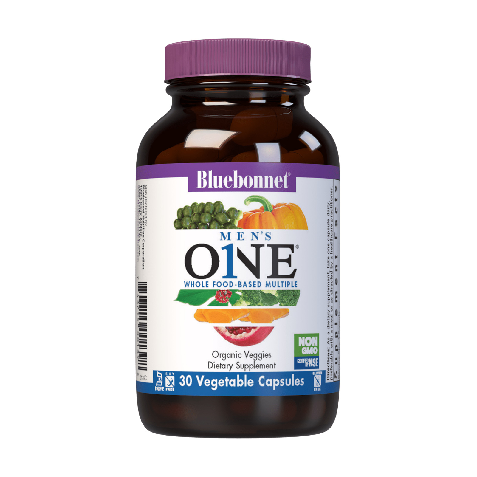 Мультивітаміни для чоловіків Bluebonnet Nutrition Men's One, 30 вегетаріанських капсул